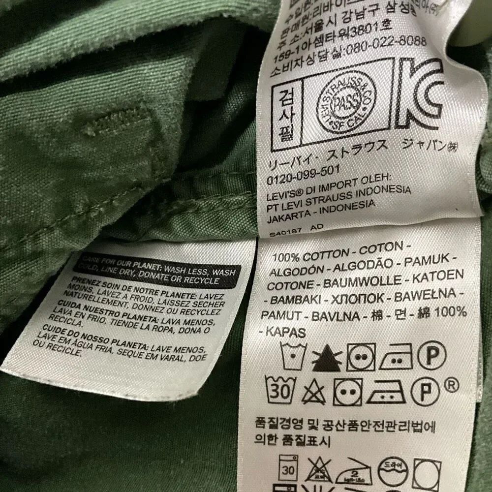 LEVI’S Green Canvas Jacket - Picture 5 of 5